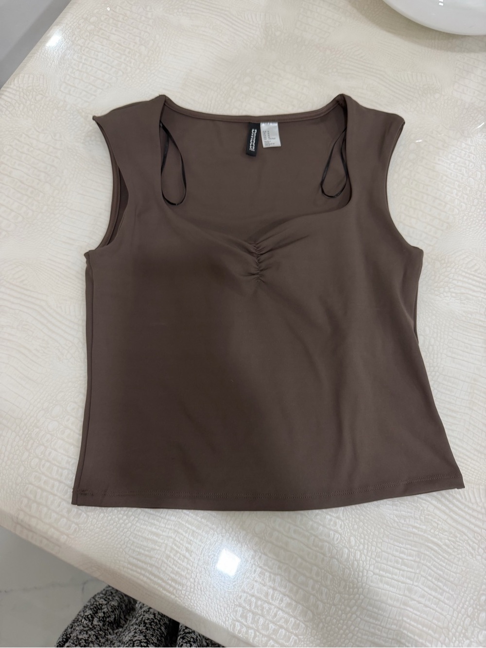 Sleeveless Brown Women's Tank Top by Unknown Brand
